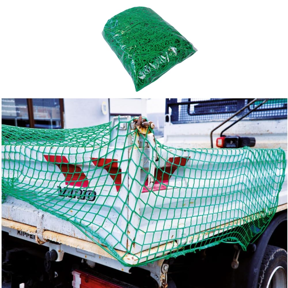 Produktbild von Alfa Anhängernetz 2 X 3 M Profi-Qualität Gummiseil Und Verstärkter Rand - Zur Perfekten Ladungssicherung - Containernetz, Ladungssicherungsnetz, Transportnetz, Kofferraum