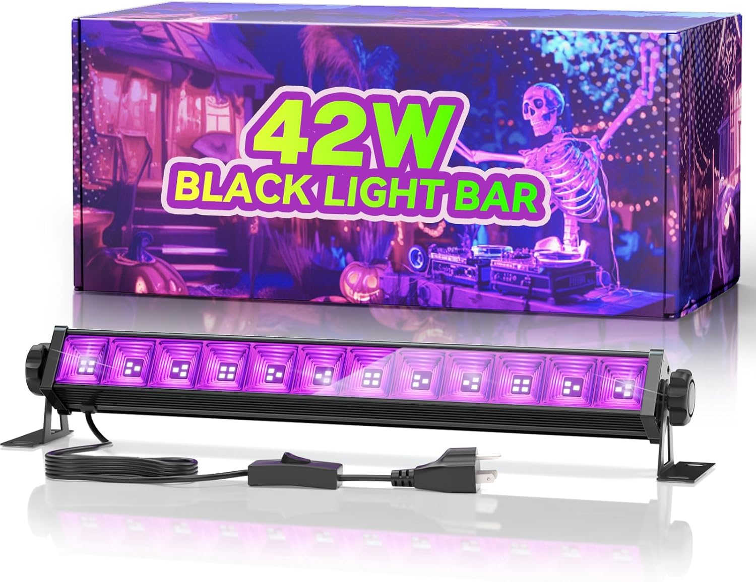 Rechargeable Black Light Bar+Plug-in Black Light Bar