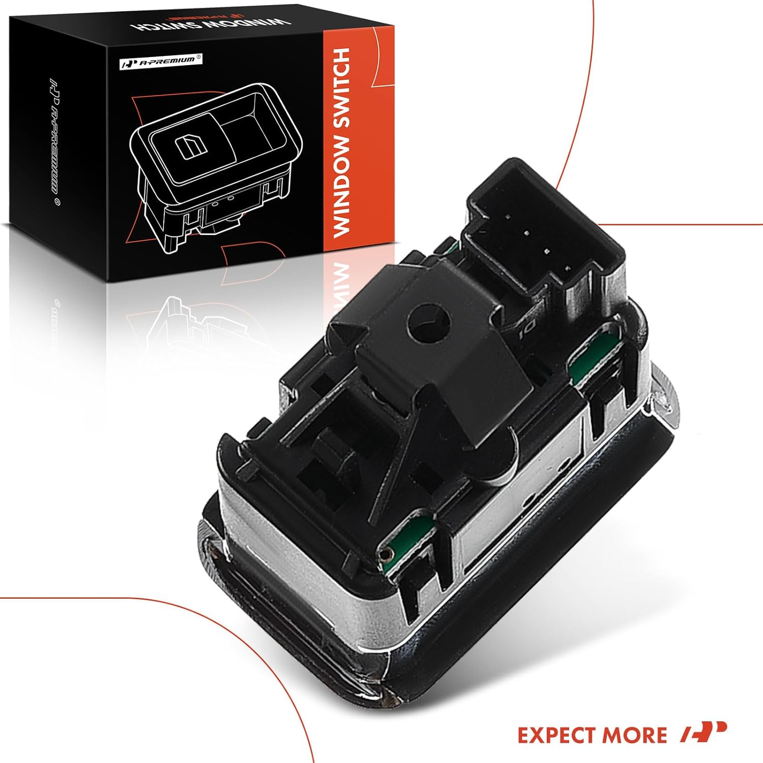 A-Premium Power Window Switch Compatible with Mercedes-Benz Models - C250, C350, CLA250, CLA45 AMG, CLS400, CLS550 - Front Right or Rear - Replace# A2049058102