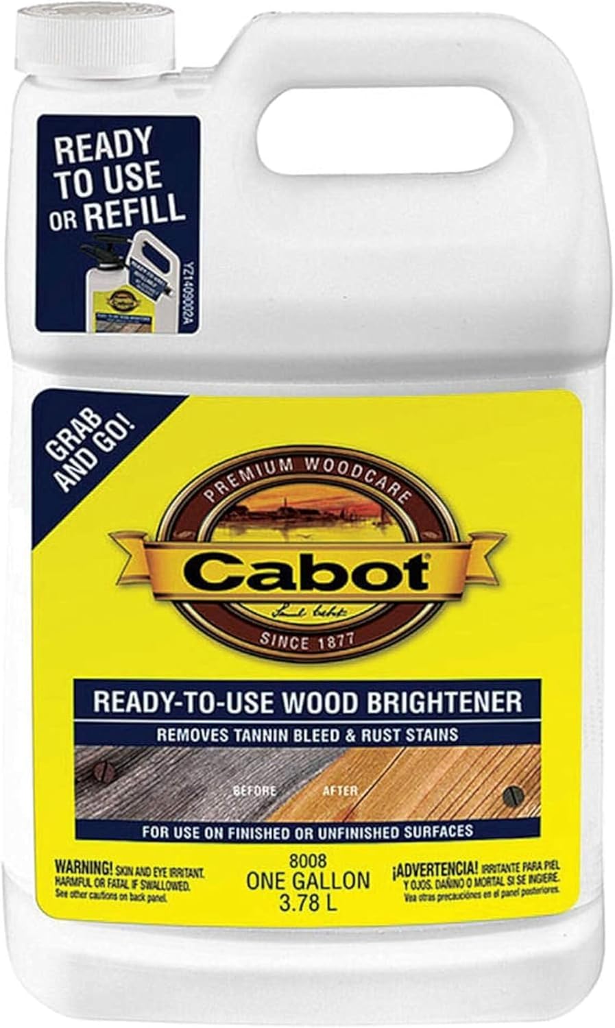 Cabot Samuel 1492941 1 Gal Wood Brightener
