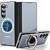 NIFBANG Case for Samsung Galaxy Z Fold 5 with Magsafe,360^0Rotatable Magnetic Kickstand,Leather Aluminum Metal Front Screen Protector Full Body Phone Flip Cases,Shockproof Grade Protective Cover,Gray NIFBANG Case for Samsung Galaxy Z Fold 5 with Magsafe,360^0Rotatable Magnetic Kickstand,Leather Aluminum Metal Front Screen Protector Full Body Phone Flip Cases,Shockproof Grade Protective Cover,Gray
