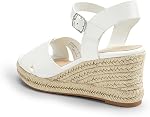 DREAM PAIRS Women's Wedge Sandals Platform Espadrilles | Cross Strap,Ankle Buckle,Dressy Summer Vacations