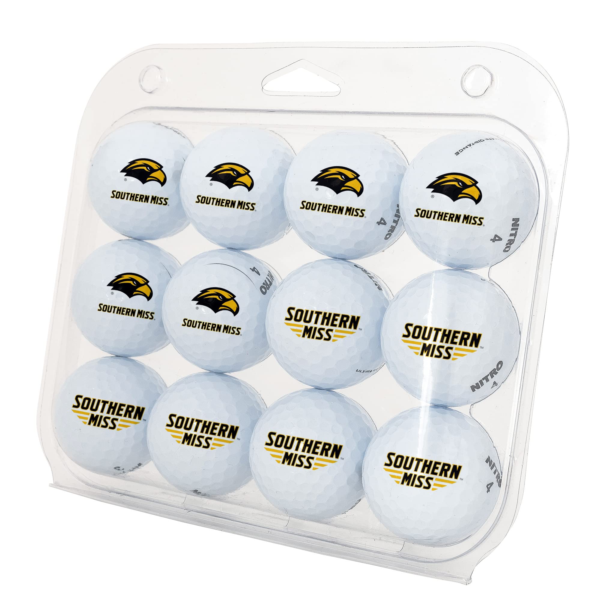Desert Cactus University of Southern Mississippi Golf Balls 12 Pack Full Color Dozen Golf Ball