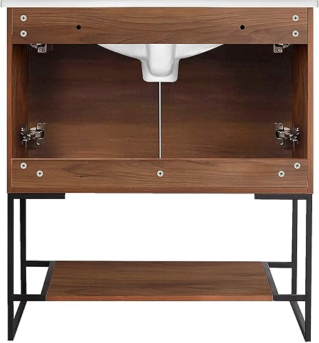 Miniatura 5 de Mueble de baño URBANIA VANITY con 2 puertas, estante y lavabo