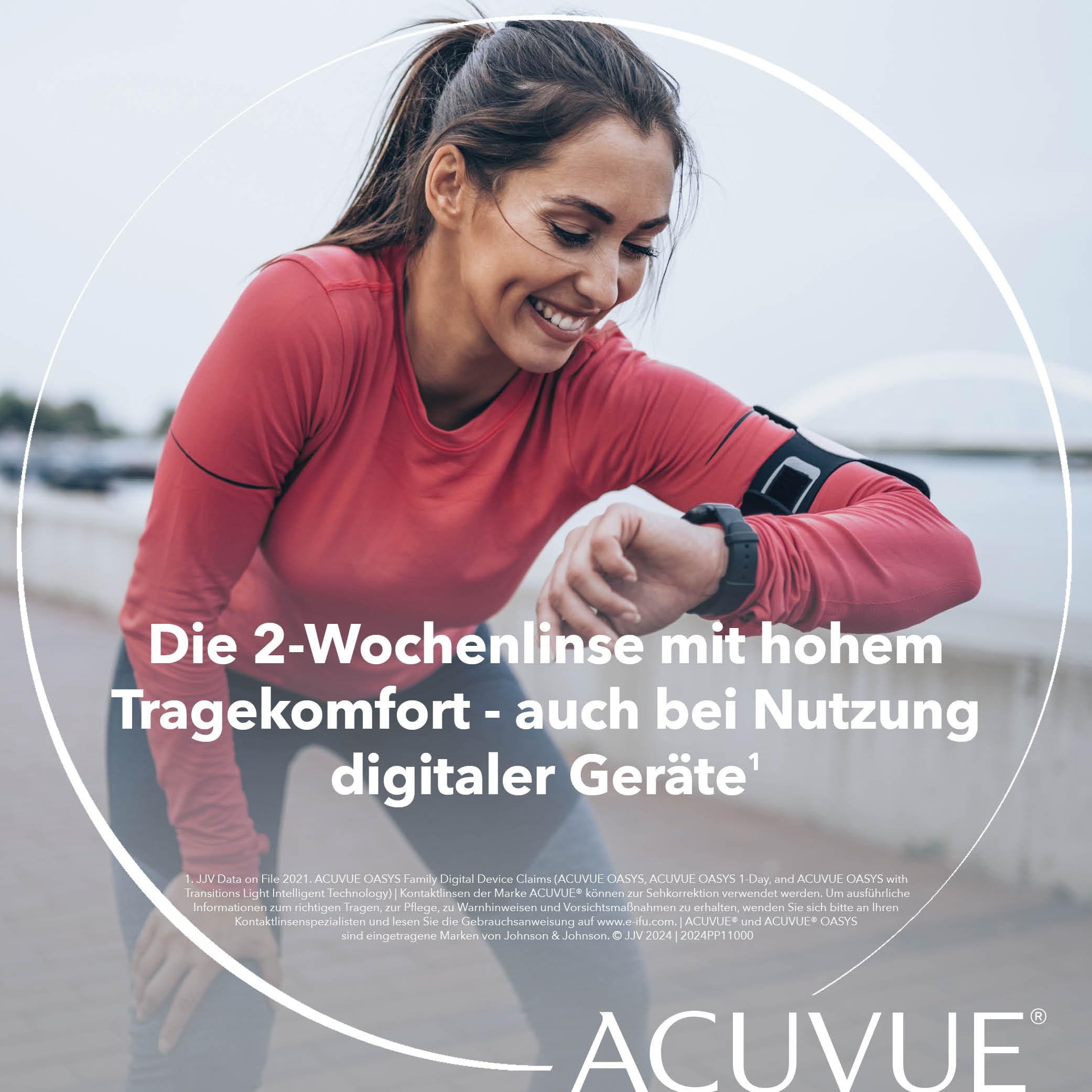 ACUVUE OASYS 2-Wochen-Kontaktlinsen für Tag und Nacht mit -1.50 dpt und BC 8.4 – UV Schutz, Austrocknungsschutz und extrem Komfortables Tragegefühl – 12 Linsen