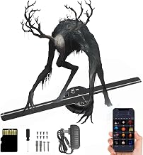 My Holo Screen, Myholoscreen, My Holo Screen Hologram Fan, 3D Hologram Led Fan Projector Christmas Tree, 16.5 in Led Christmas for Shop, Bar, Halloween Party Advertising Display(1set)