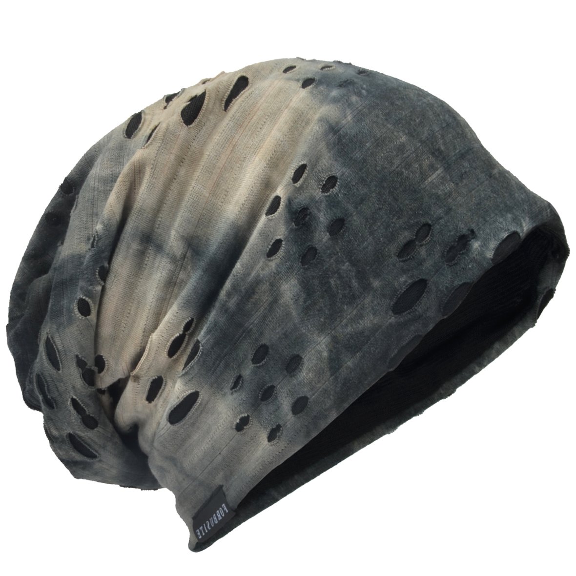 HISSHE Unisex Jersey Slouch Beanie Thin Summer Skullcap (M,9B-Grey)