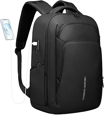 17.3-Inch 30L Carry-On Travel Laptop Backpack with Dual USB Ports