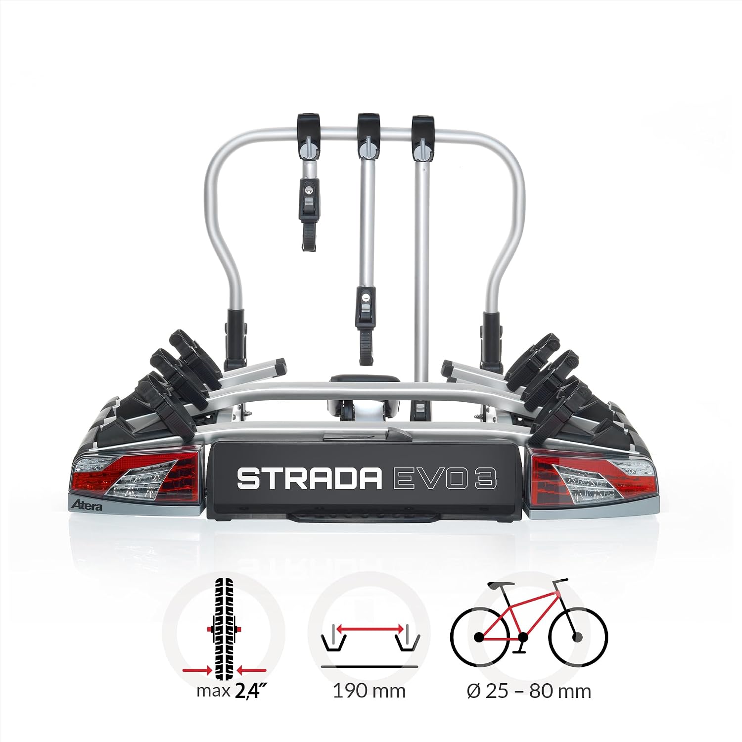 Atera 022701 Bicycle Tow Bar Rack Strada EVO 3