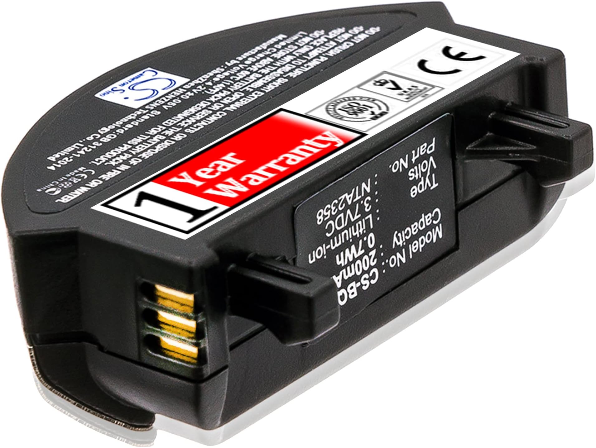 CS-BQC3SL Battery 200mAh compatible with [BOSE] 40228, 40229, QC3 replaces 40229, NTA2358