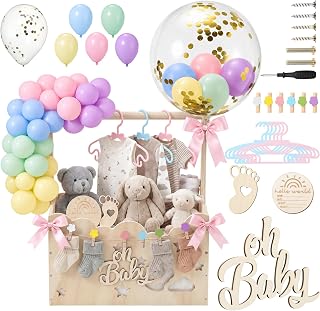 Macaron, Wooden Baby Shower Crate Closet,Hollow