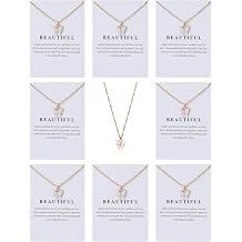 Rrdaily 8 Pcs Butterfly Necklace Bulk Gifts for Women, Cute Friendship Necklace Set for Mothers Day Birthday Christmas Party Favors Jewelry