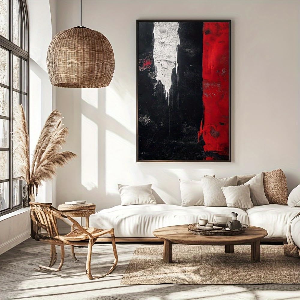 GKRXNZC Georgian Style, Textured, Rough, Quirky, Background, Abstract Canvas Wall Art, Modern Minimalist Art Decor, for Living Room(70x90cm/28x35in(WxH)/No frame)