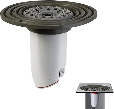 Odor-Proof Shower Drain Plug - Backflow Preventer with Magnetic Closure Valve, Hair Catcher, and Silicone Reducer Ring, Fits 1.9-3.9 ID Drains, Sewers, and Pipes