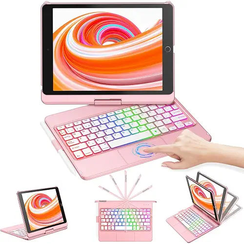 CC Store Funda Teclado para iPad de 9.ª Generación y 8.ª/ 7.ªGen