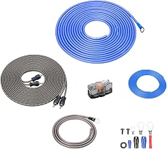 RECOIL RIK10 10 Gauge 2 Channel Amplifier Wiring Kit CCA Power Ground Wire | OFC RCA Cable Car Subwoofer