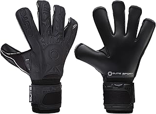 ELITE SPORT Goalkeeper Gloves for Adults, Removable Finger Spines, Pro-Level Goalkeeper Gloves for Superior Grip and Control (Knight, 4mm Control MB Latex)