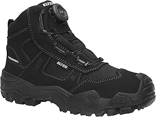 ELTEN Mike Boa Black Mid ESD S3s Sapato industrial unissexo para adulto