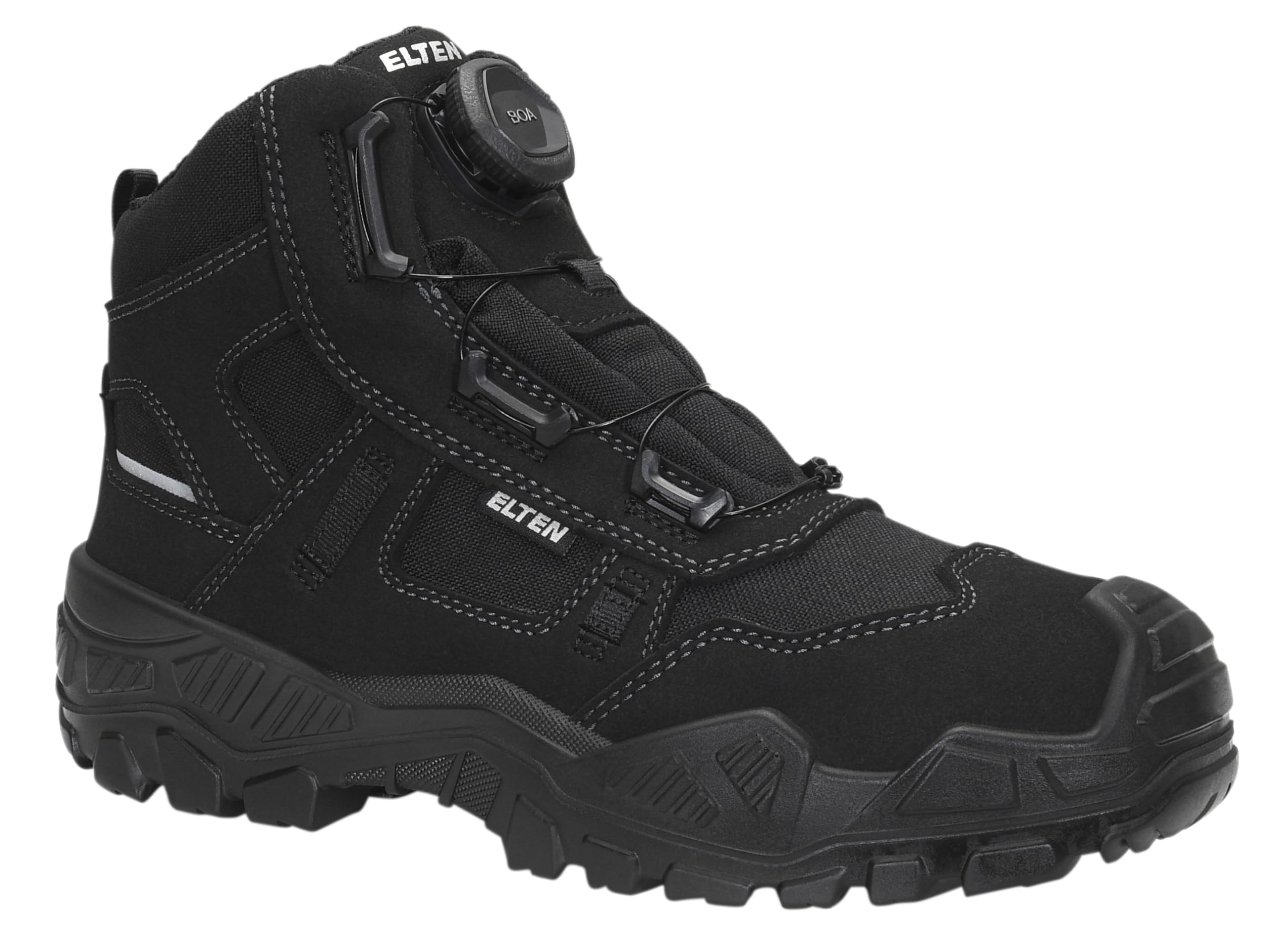 ELTEN Unisex Mike Boa® Black Mid Esd S3sSicherheitsstiefel