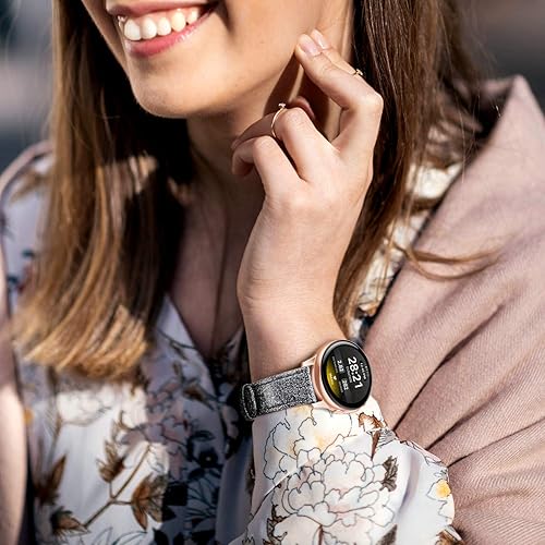 Vista 43 de Correa de piel compatible con Samsung Galaxy Watch 3 de 41 mm / Galaxy Watch Active de 40 mm / Active 2 44mm / Galaxy Watch de 42 mm, 20 mm de piel