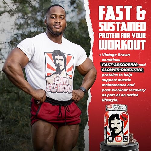 Miniatura 4 de Brawn Vintage – Polvo de proteína para desarrollo muscular. La primera proteína triple aislada de huevo, leche (suero y caseína) y carne de vacuno
