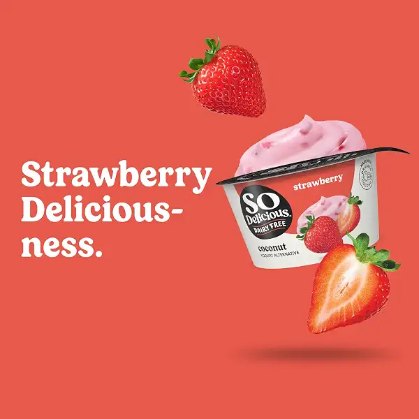 So Delicious Dairy Free Coconut Milk Yogurt Alternative, Strawberry, Vegan, Non-GMO Project Verified, 5.3 oz. 4