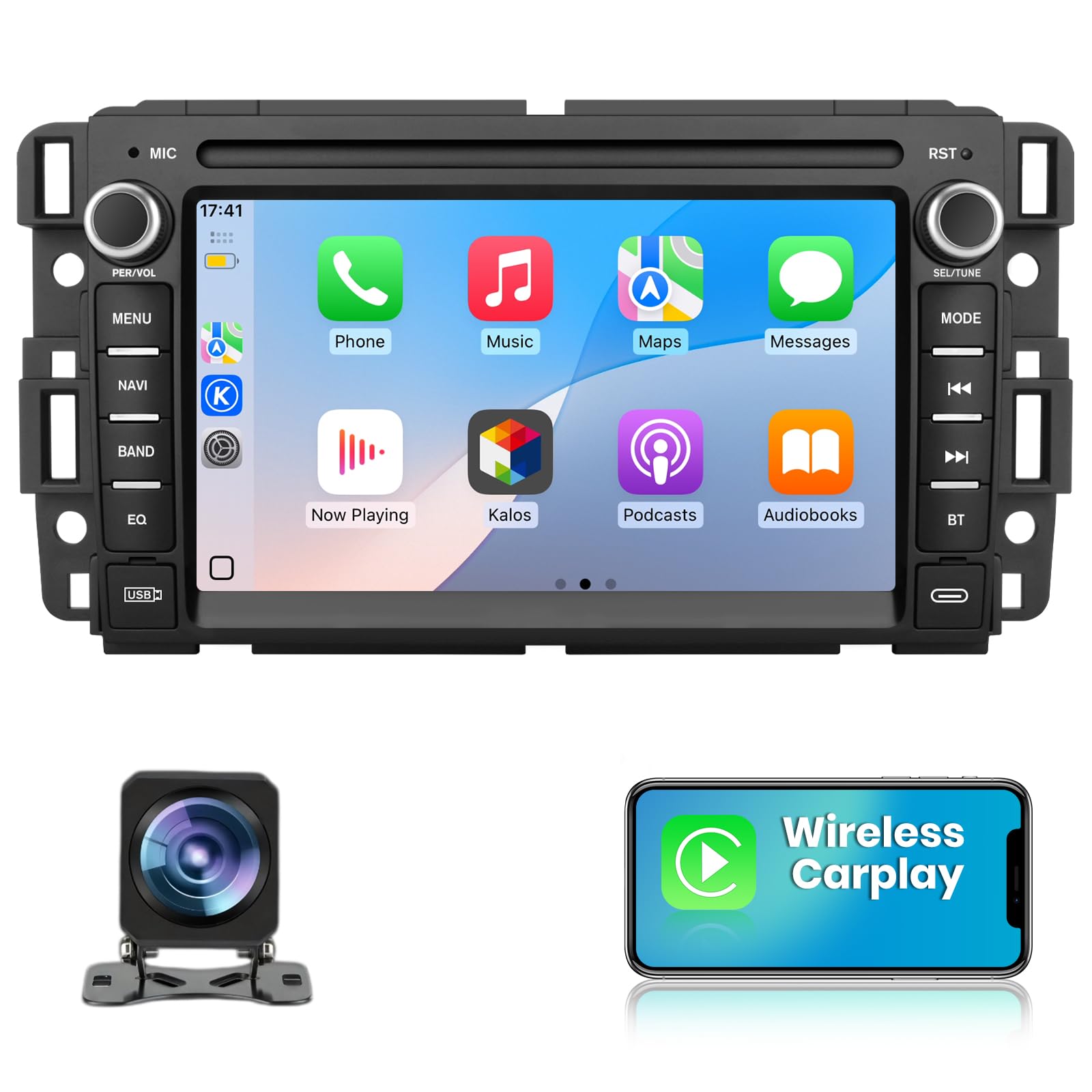 AWESAFE Android 13 Car Radio Stereo for Chevy Silverado Tahoe GMC Sierra Yukon 2007-2013, 7 Inch Touch Screen Silverado 1500 Radio with CarPlay