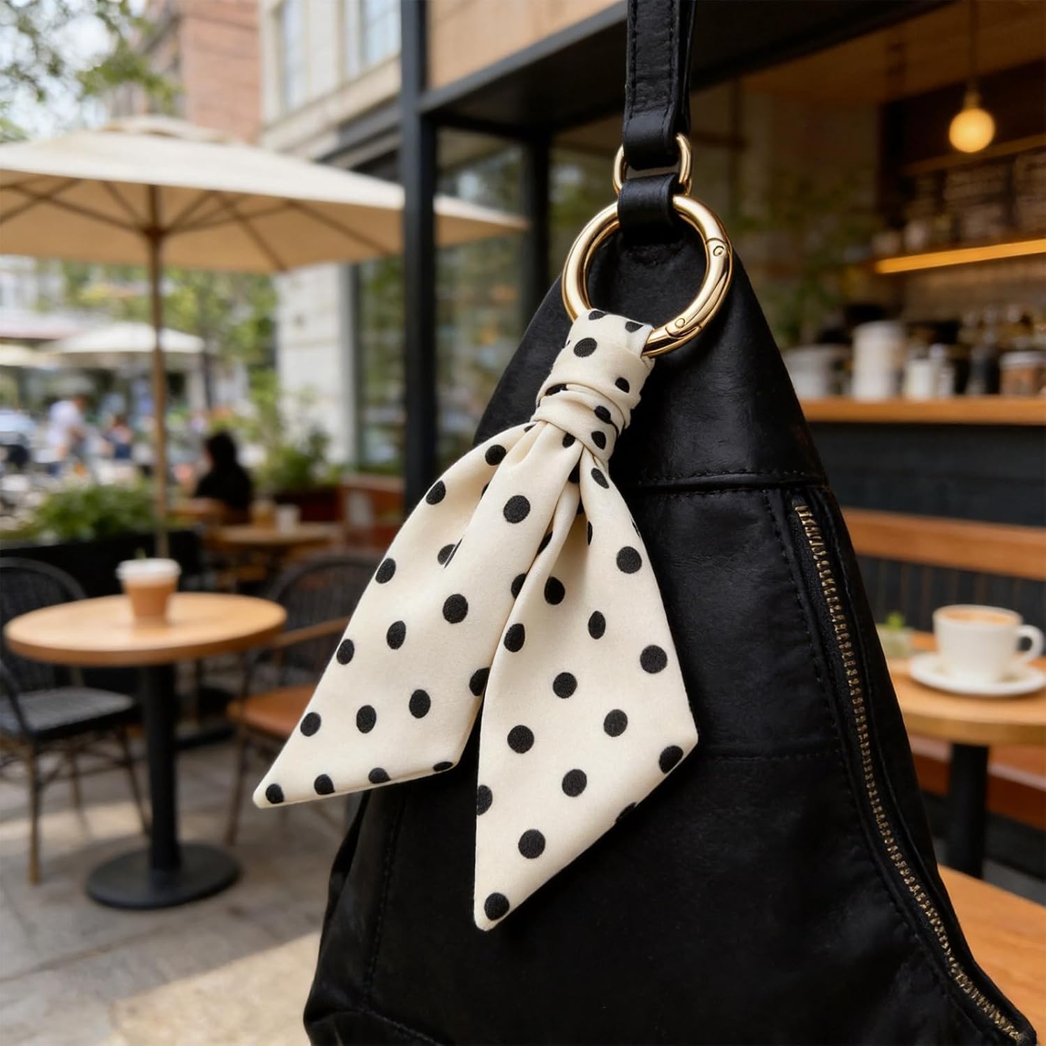 Scarf Keychain Leopard Print Bag Charm Cheetah Accessories for Women image 3