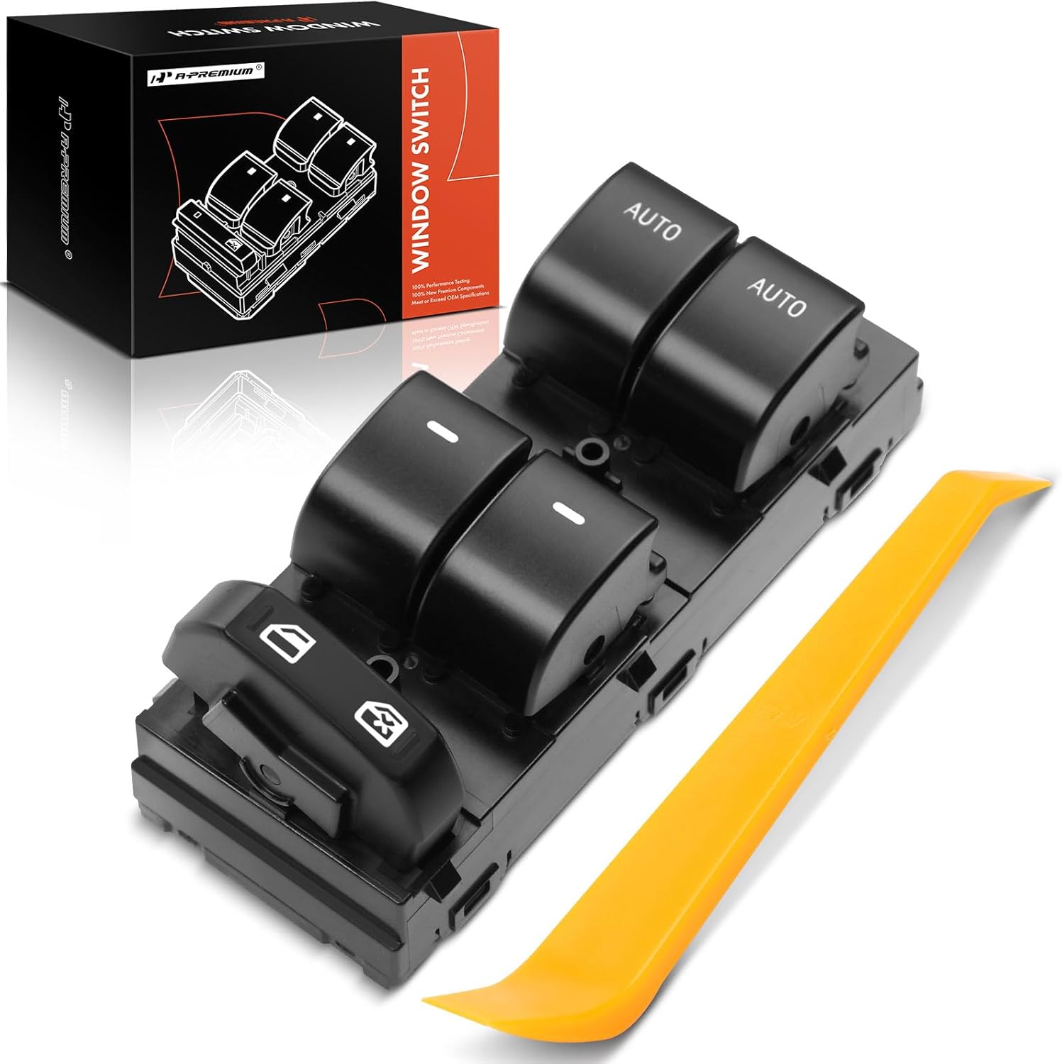 A-Premium Master Power Window Switch Compatible with Ford Taurus 2010/2012, Front Left Driver Side