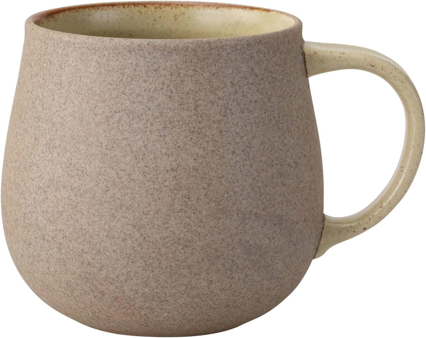 Hasamiyaki 25377 U Mug, Capacity: Approx. 12.2 fl oz (360 ml), Amelie, Yellow, Microwave Safe, Dishwasher Safe