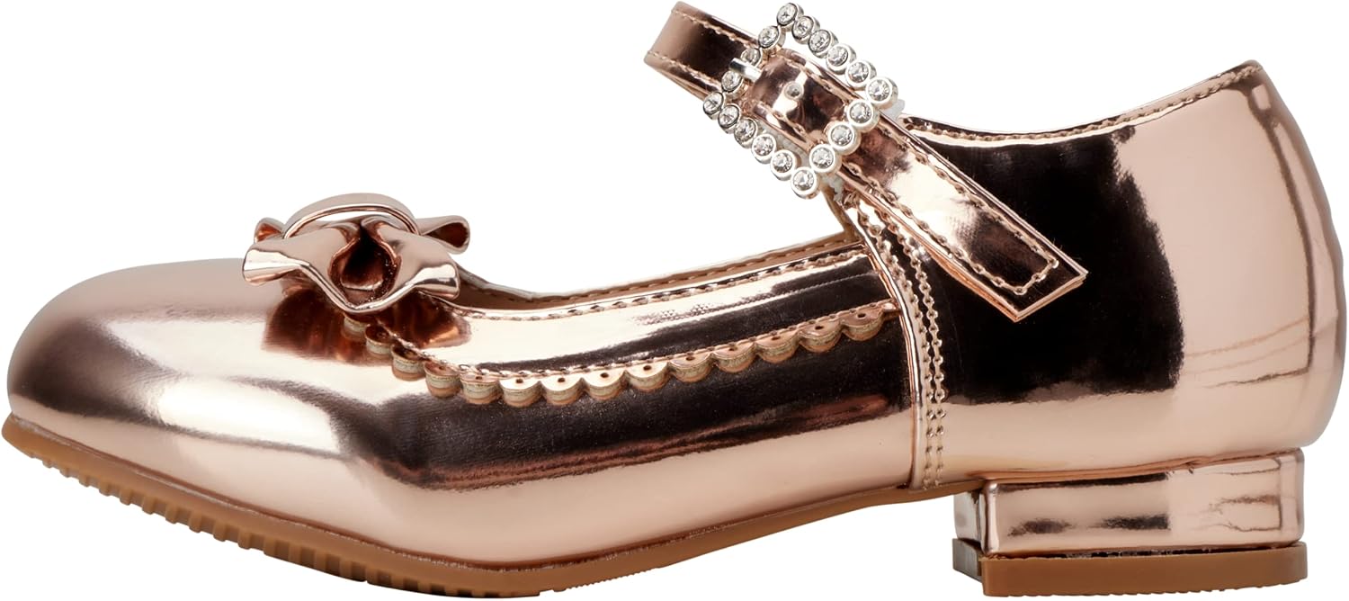 Josmo Girls Girls' Dress Shoes - Mary Jane Wedding Party Heels