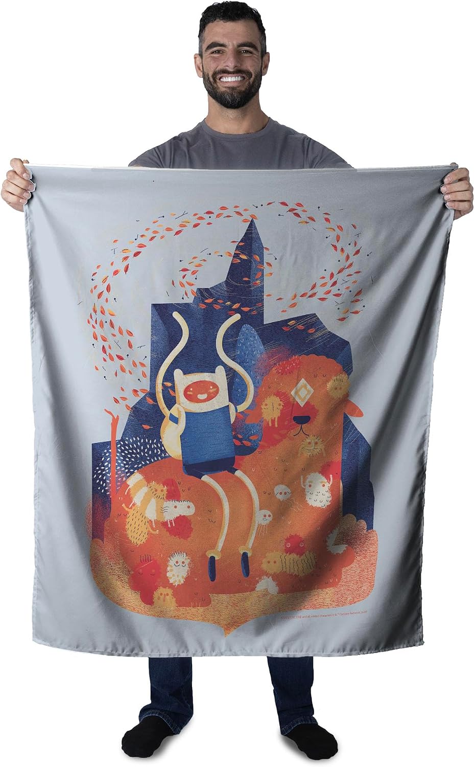 Northwest Cartoon Network Adventure Time Spirit World Printed Wall Hanging, Surreal Finn Fantasy Artwork, 34 x 40 Inches image 2