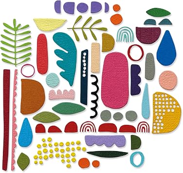 Sizzix Thinlits Die Set 43PK Abstract Elements by Tim Holtz, 666280