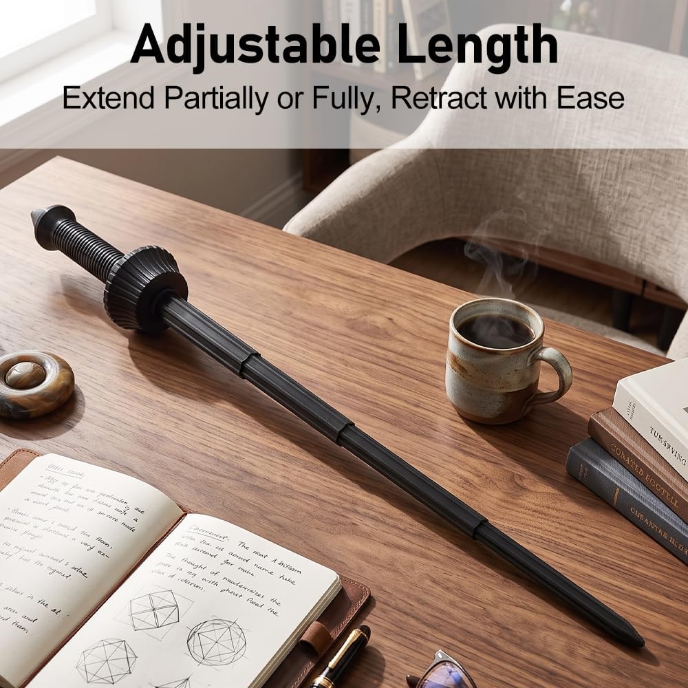Greensen Retractable Sword, 3D Printed Foldable Telescopic Sword for Stress Relief, with Portable Gravity Spiral Design for Adults Kids