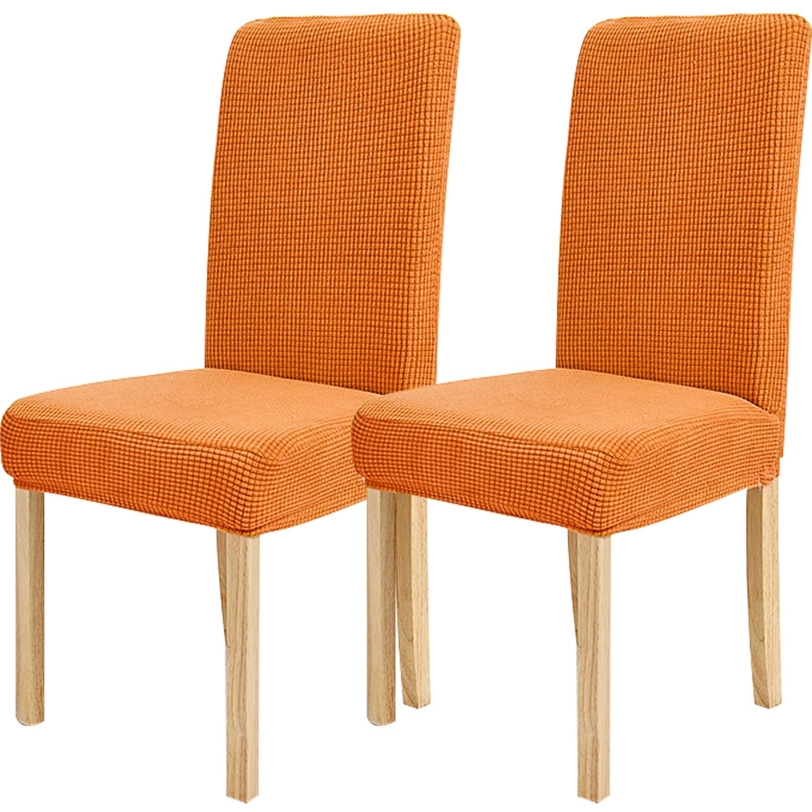 Housses de chaise extensibles jacquard (lot de 2) universelles et amovibles couleur K