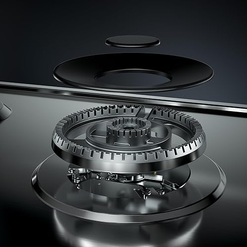 Vista 5 de Empava Placa de cocina de gas de 30 pulgadas con 5 quemadores sellados Italia Sabaf NG/LPG Convertible en acero inoxidable modelo 2020, 30 pulgadas