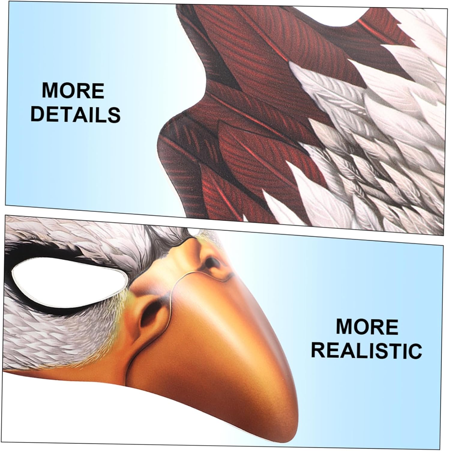 Creative Lifelike Eagle Mask for Halloween Cosplay Vivid Animal Mask for Masquerade Party Carnival and Themed Events Unique Halloween Decoration Prop