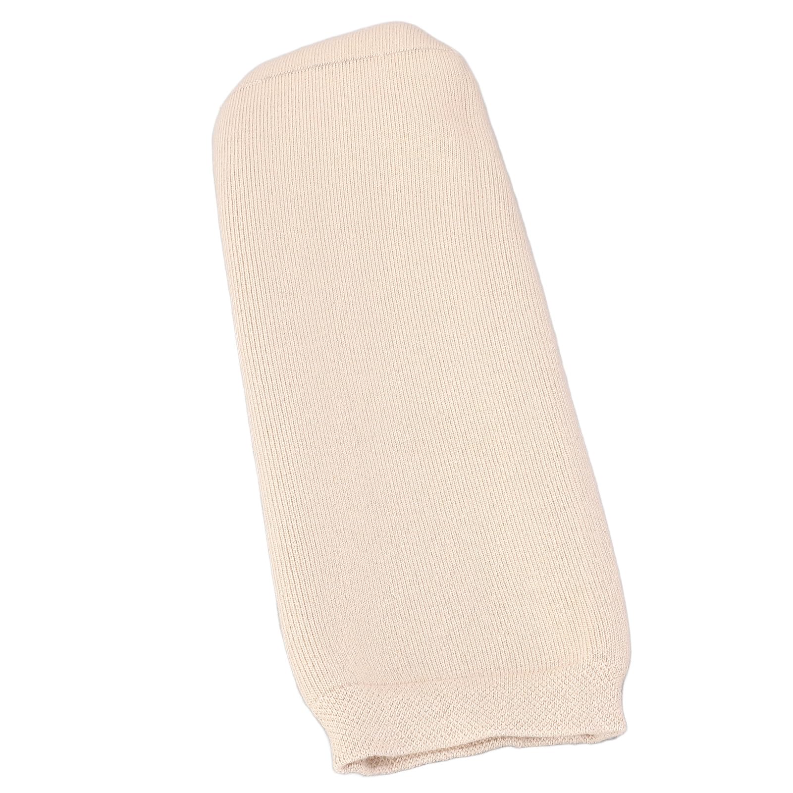 Alomejor Manga Protectora para Piernas para Amputados, Calcetín Protésico de Gel Engrosado, Distribución de Presión Elástica Alta, Reduce la Fricción, Gel de Silicona de Algodón (Talla grande)