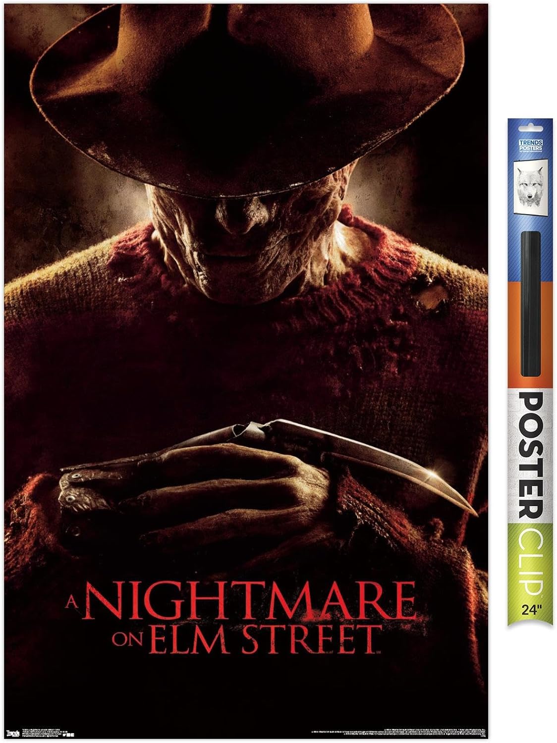 Trends International A Nightmare on Elm Street - 2010 Wall Poster, 22.4L x 14.7W, Black Framed Version