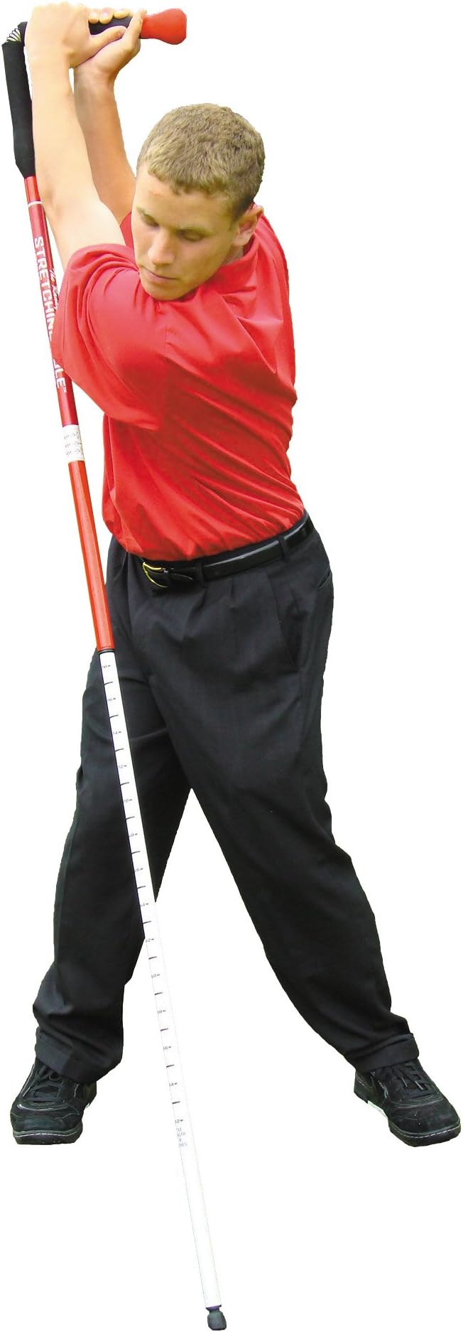Randy Myers Golf Stretching Pole Exercise Stick Swing Speed Tour Model - Red