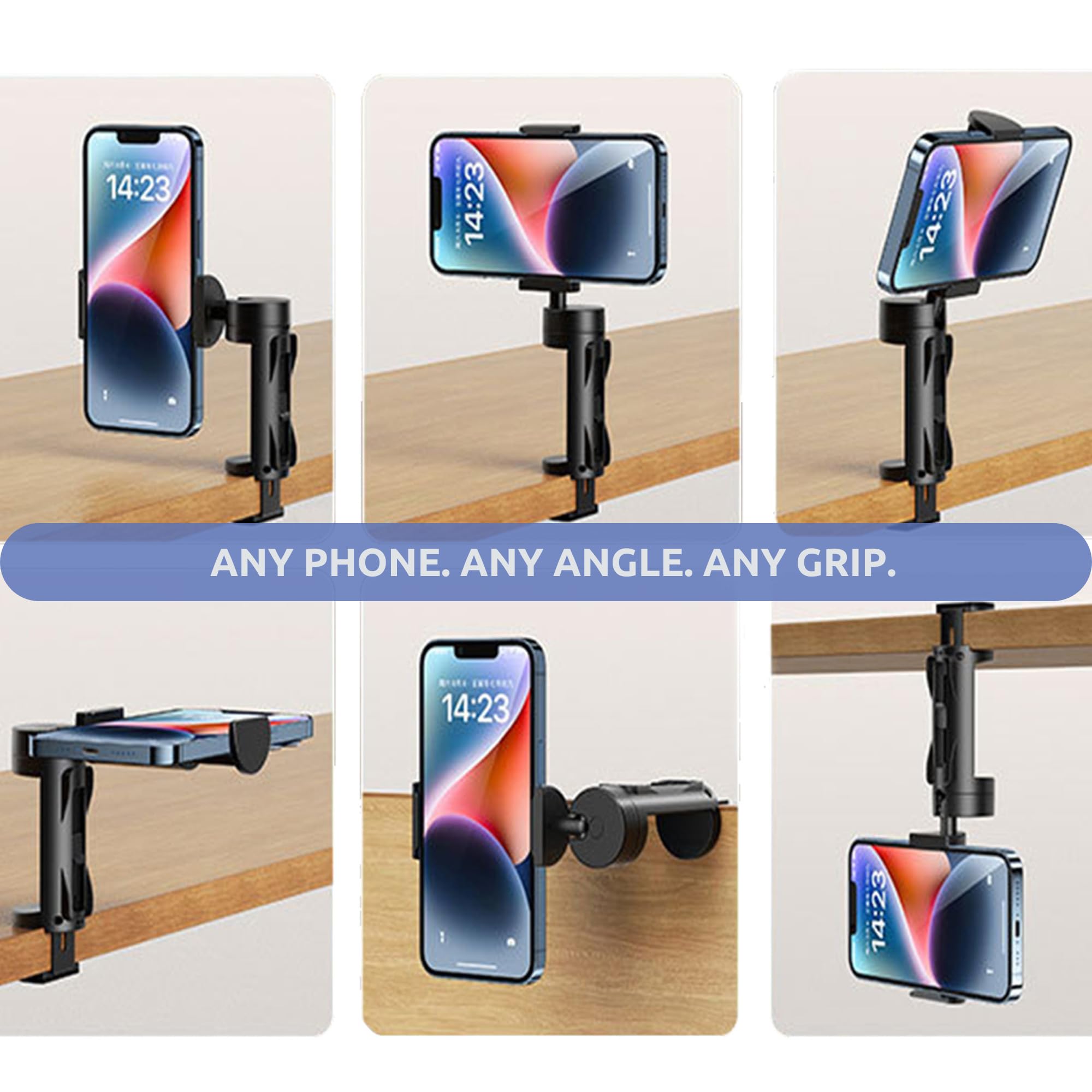 2 Stück Flugzeug-Handyhalterung, Reisezubehör, universelle Handfreie Handy-Ständer, Halterung für Flugzeug, Tisch, Sitz, Schreibtisch, Kreuzfahrt, Auto und Flug, Mini-Größe für Urlaub, iPhone, Samsung