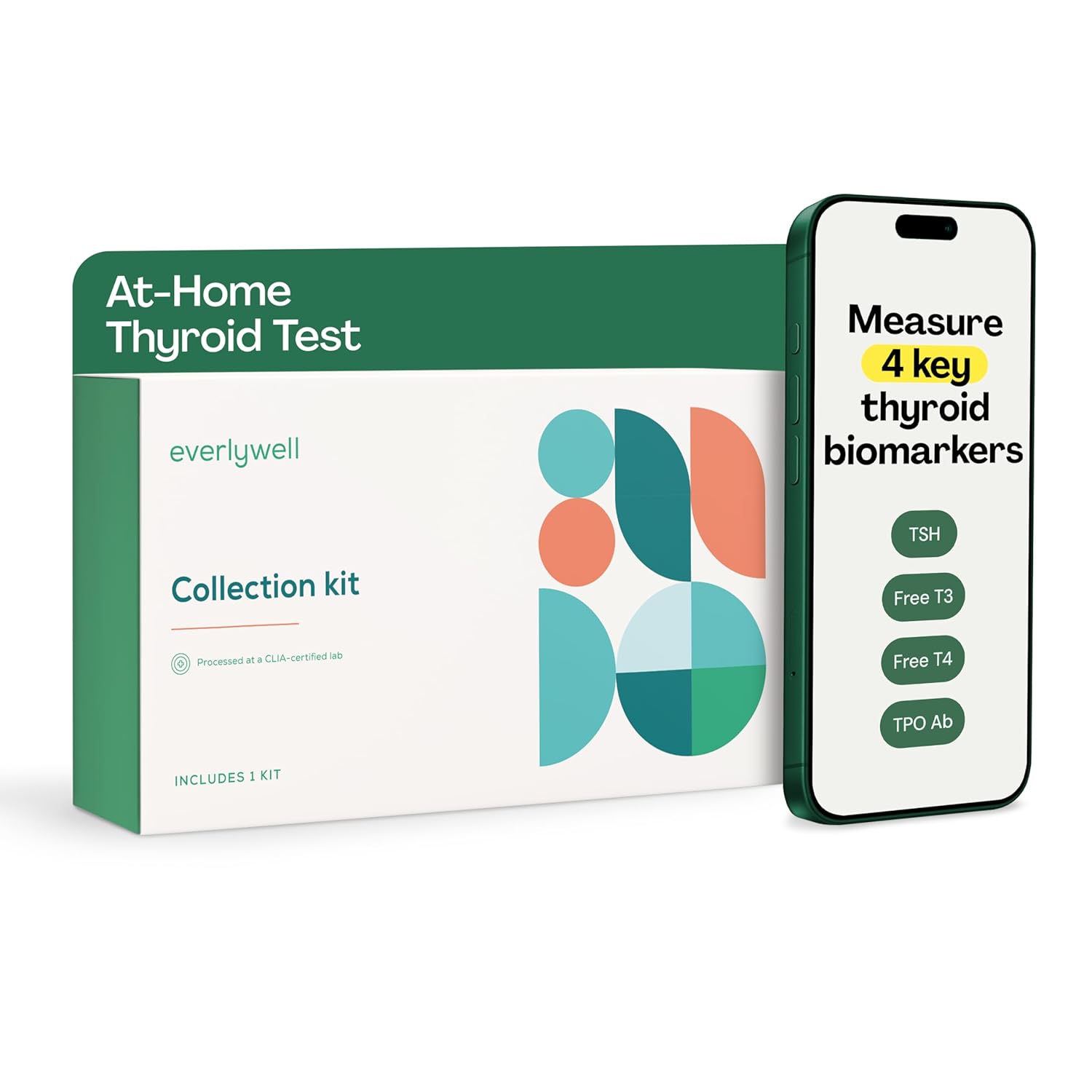 Everlywell At-Home Thyroid Test Collection Kit for Women and Men Get Accurate Results at Home from a CLIA-Certified