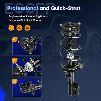 ECCPP Complete Struts Spring Assembly Front Struts Fit for Nissan Rogue