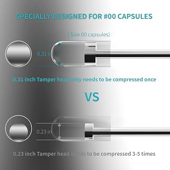 Capsule Filling Machine Kit Pill Filler Tray Tools Size 00 for Quickly Maker Empty Gel Capsules, Lab Spoons Spatula Scoops Tool (6Pcs)