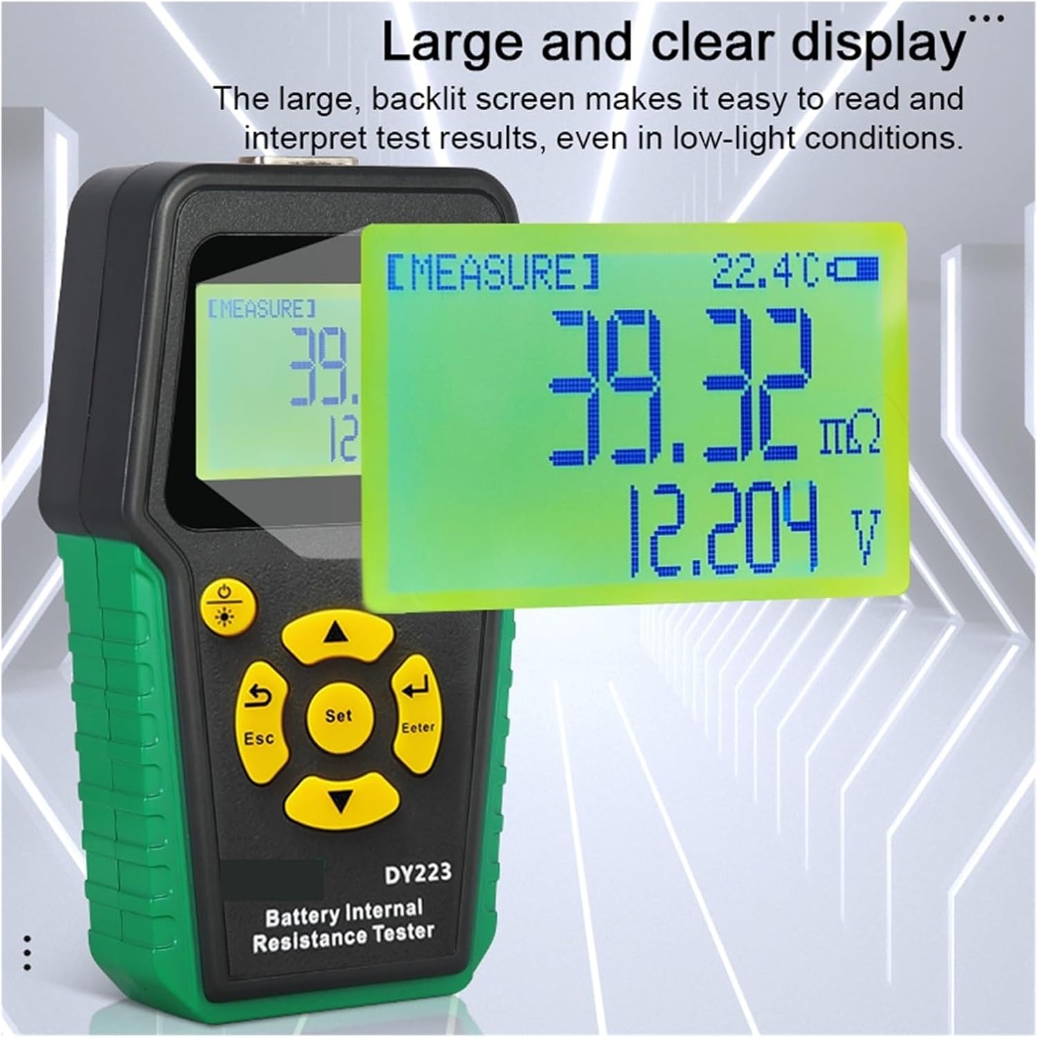 DY223 Lithium Battery Internal Resistance Tester Voltage Test Automobile Fault Diagnosis Instrument Digital Car Battery Analyzer