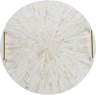 PEMAR Mother of Pearl Decorative Tray, 13