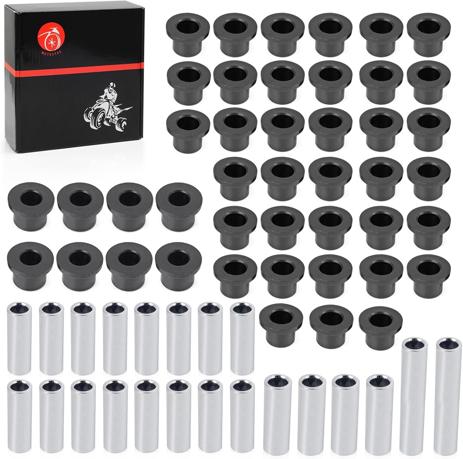 A Arm Bushing Sleeves Kit Compatible with Can Am Defender MAX HD5 HD8 HD10 2016 2017 2018 2019 2020 2021