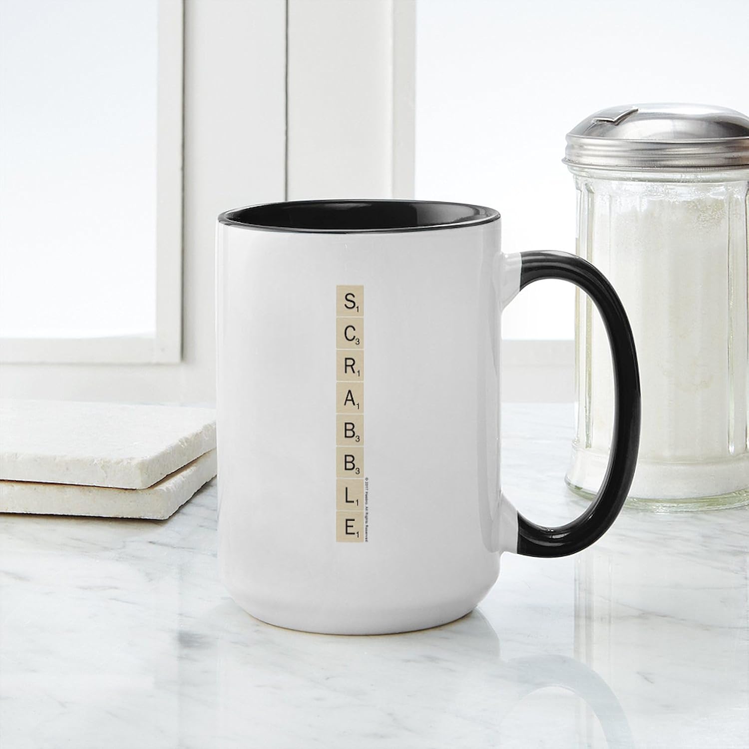 CafePress Scrabble Tiles 15 oz (444 ml) Ceramic Coffee Mug
