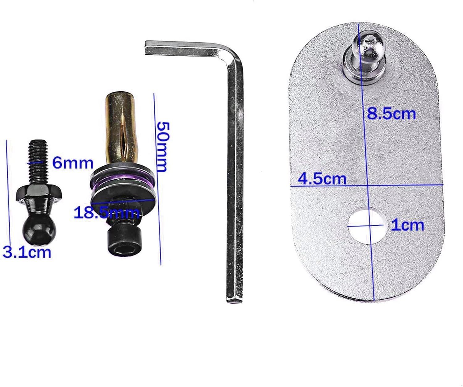 Car Rear Trunk Tailgate Hydraulic for Ford Rod Shock Lift Struts Support Arm Bars Set Auto Parts
