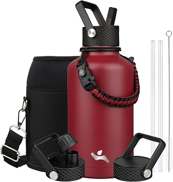 Konokyo 64 oz Insulated Stainless Steel Water Bottle Jug with Handle